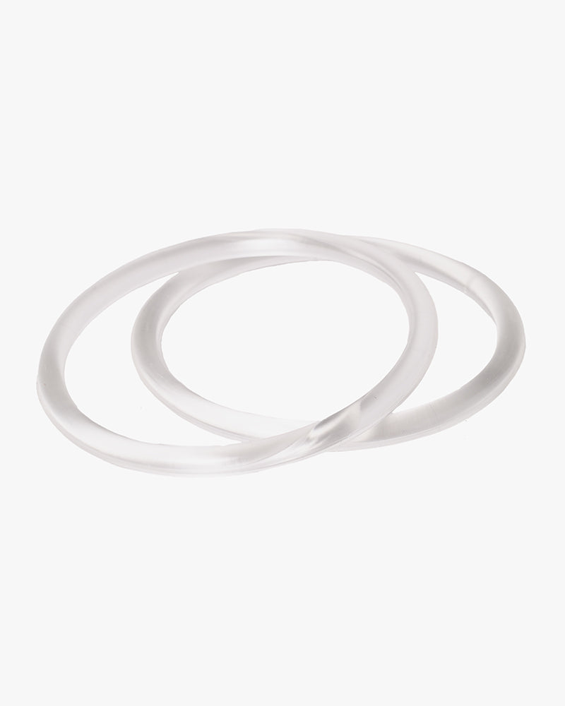 Furoshiki Acrylic Ring Handles, Clear