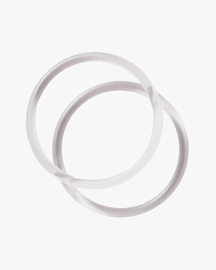 Furoshiki Acrylic Ring Handles, Clear