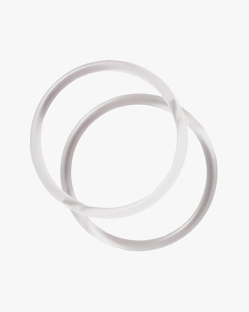 Furoshiki Acrylic Ring Handles, Clear