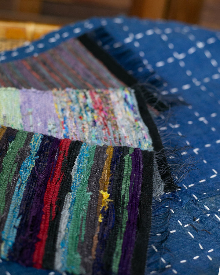 Sakiori Coaster, Nitta Textile Arts Inc., Hand Woven, Multi