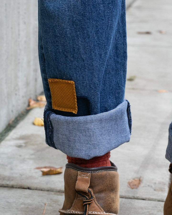 Kiriko Custom Patched Denim Jeans, Levi&