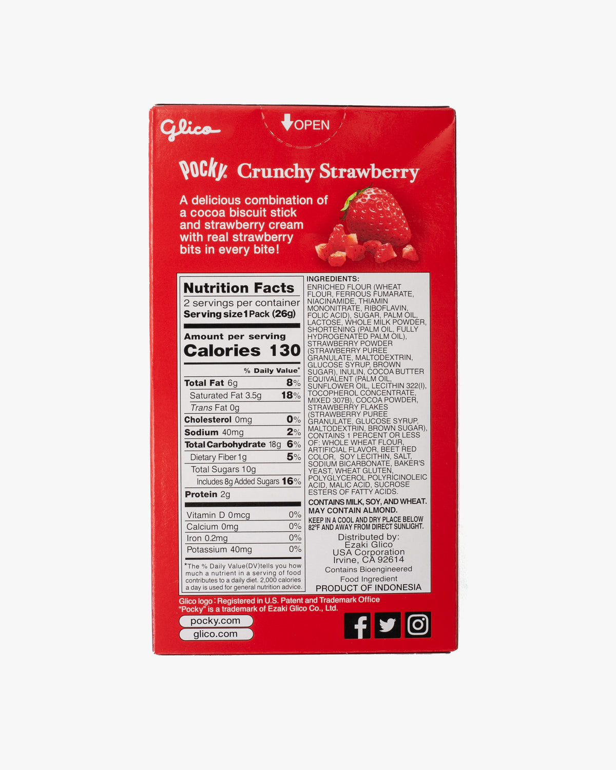 Pocky, Crunchy Strawberry