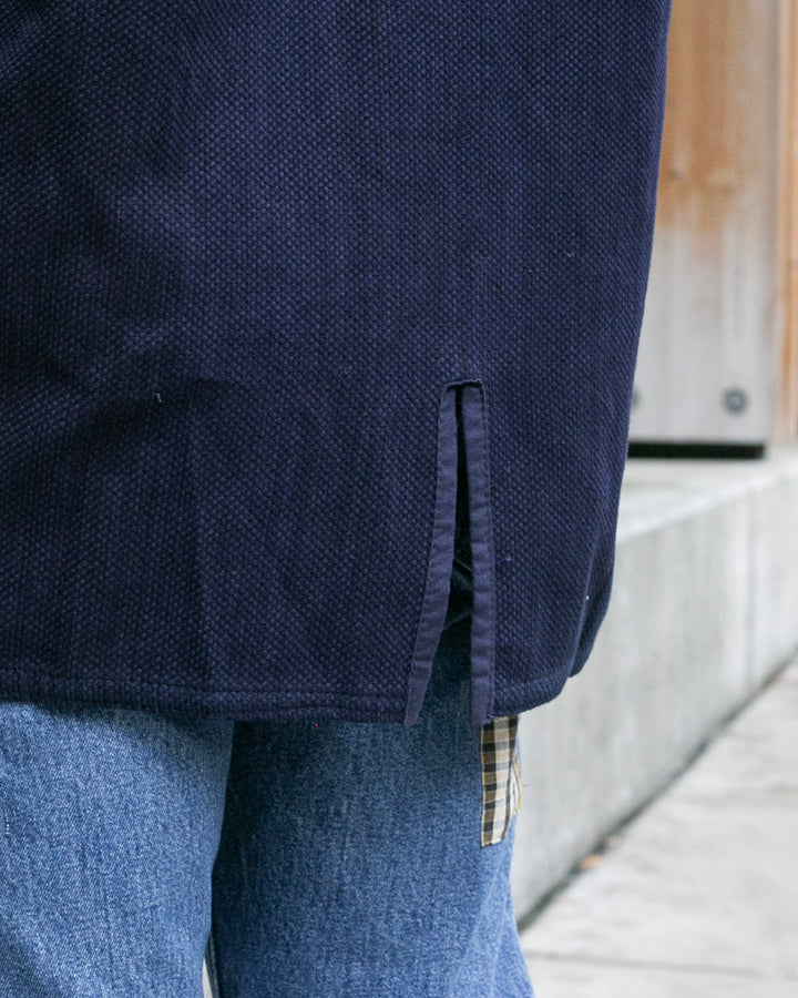 Kiriko Custom Kendo X Denim Mandarin Jacket, Dark Wash - L