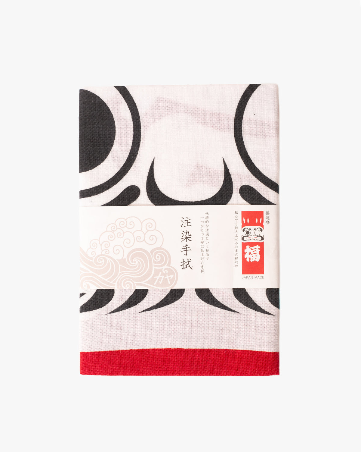 Tenugui, Chusen-Zome, Red Fuku Daruma