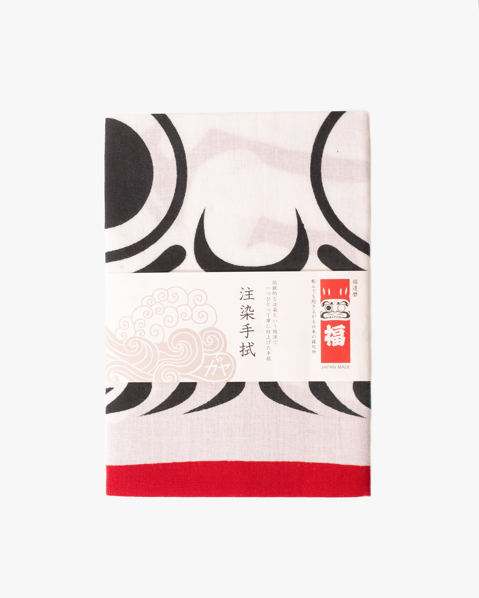 Tenugui, Chusen-Zome, Red Fuku Daruma