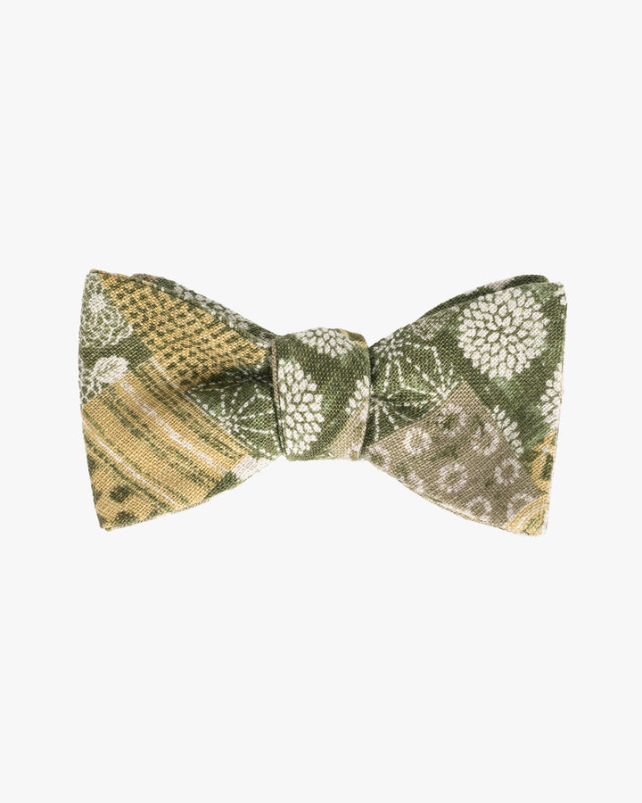 Kiriko Original Bow Tie, Small Matsuba Patchwork Style