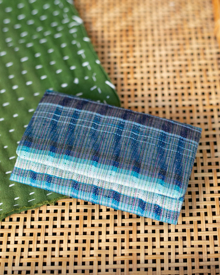 Card Holder, Nitta Textile Arts Inc., Woven, Blue