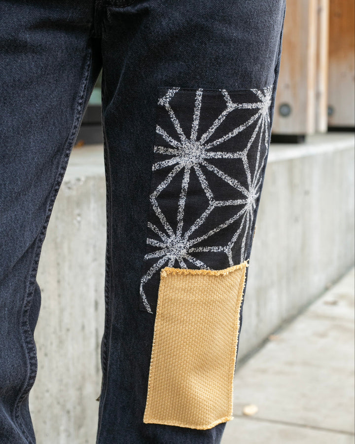 Kiriko Custom Patched Denim Jeans, Levi&