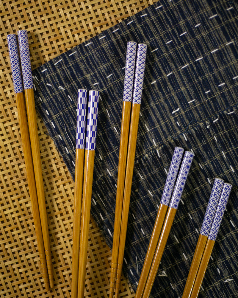 Chopsticks, Kawai, Susutake Komon, Set of 5