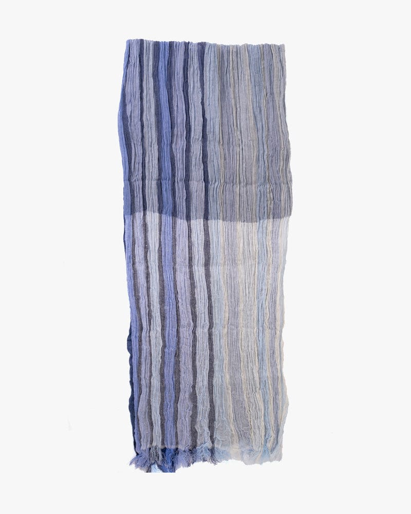 Kobo Oriza Linen Cotton Stole, Blue Gradient