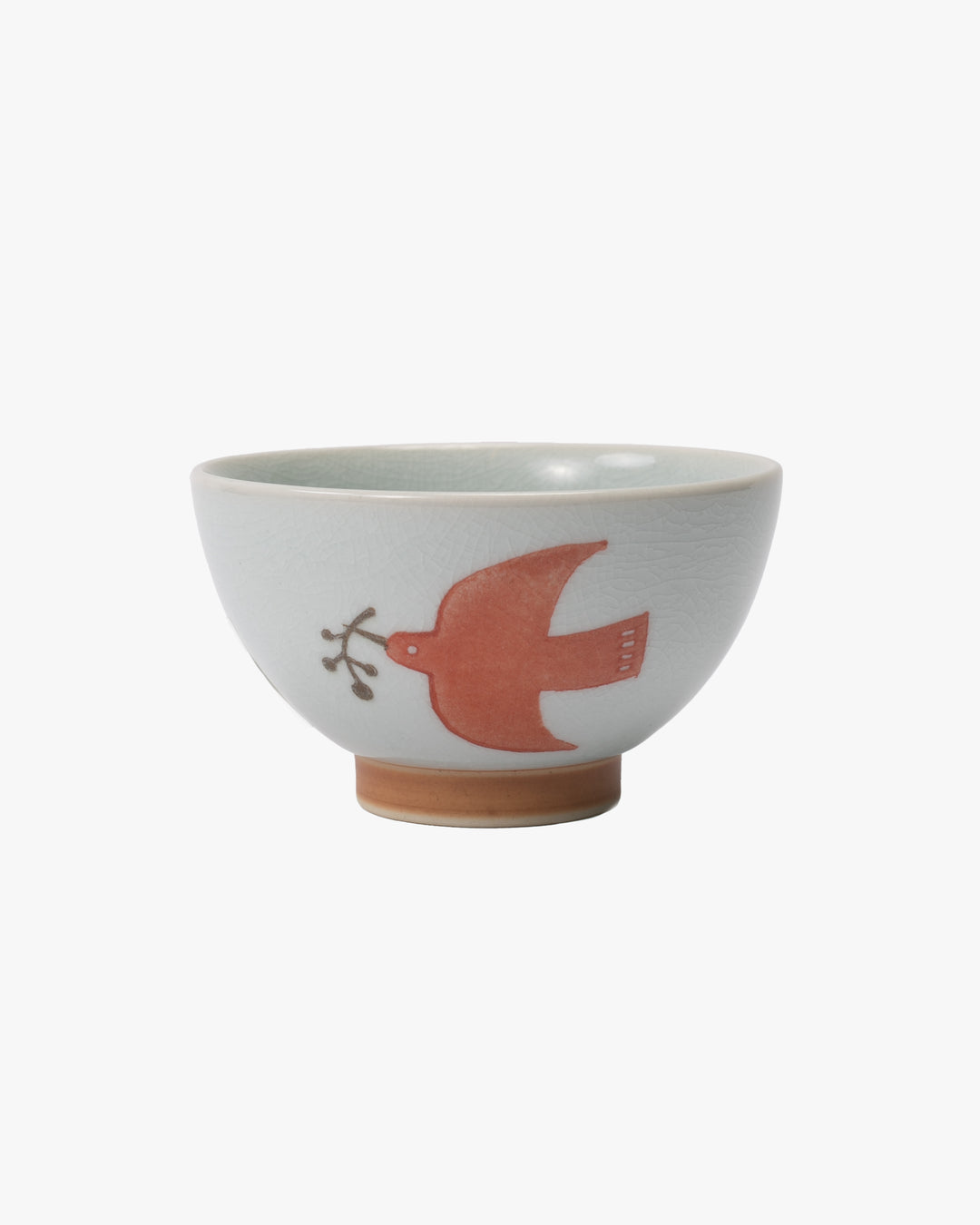 Chawan Bowl, Bisque, Kukka Lokki Bird