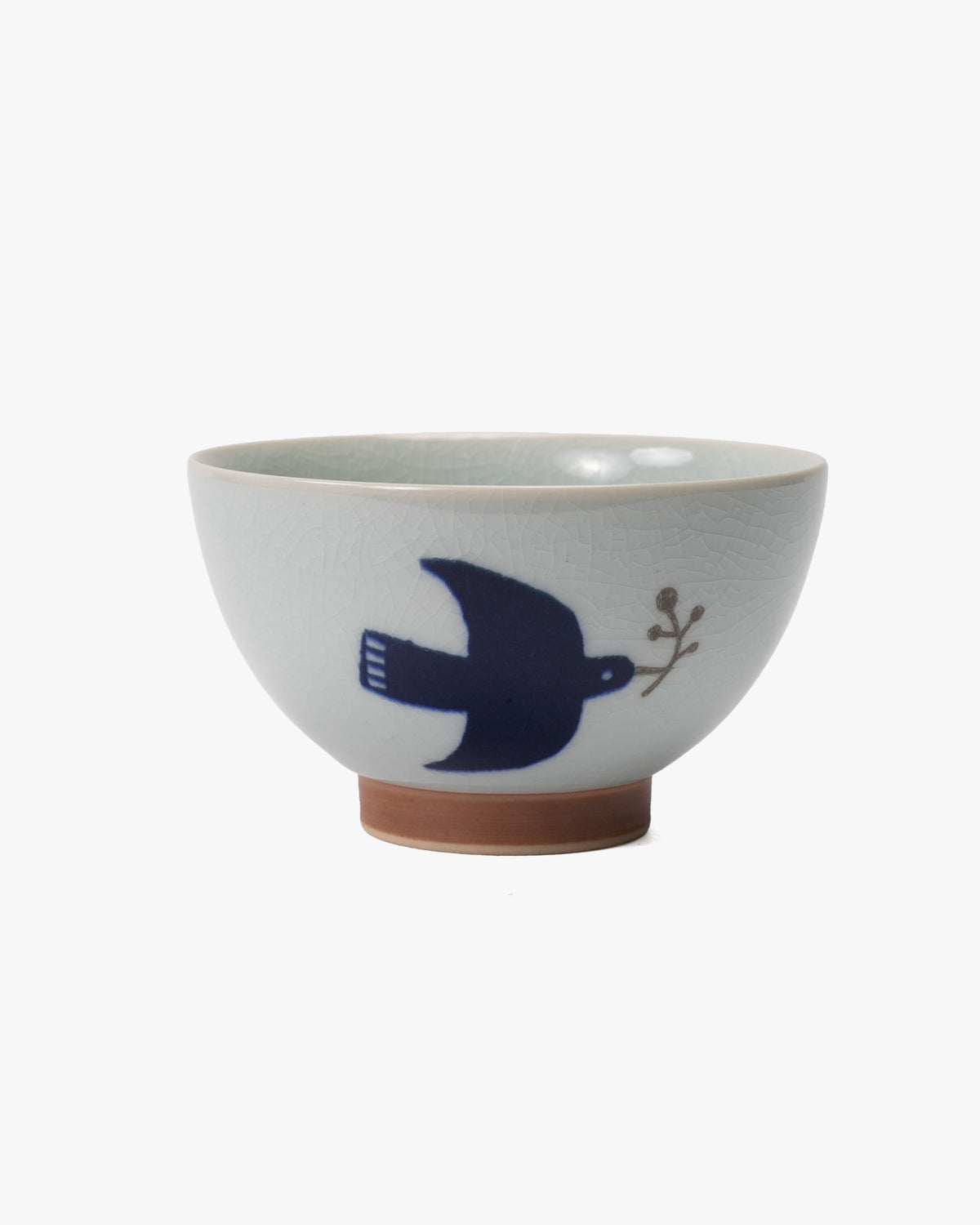 Chawan Bowl, Bisque, Kukka Lokki Bird