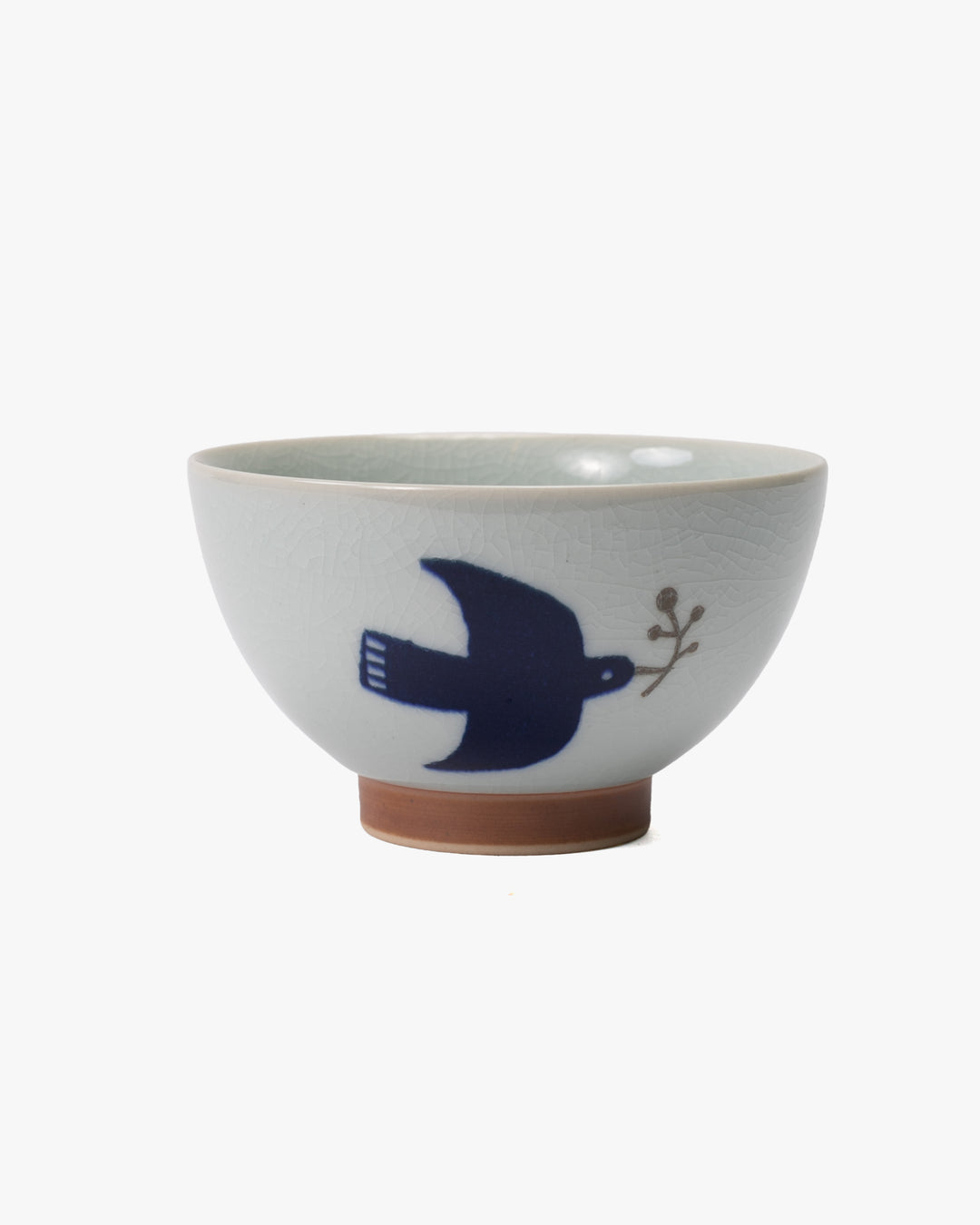 Chawan Bowl, Bisque, Kukka Lokki Bird