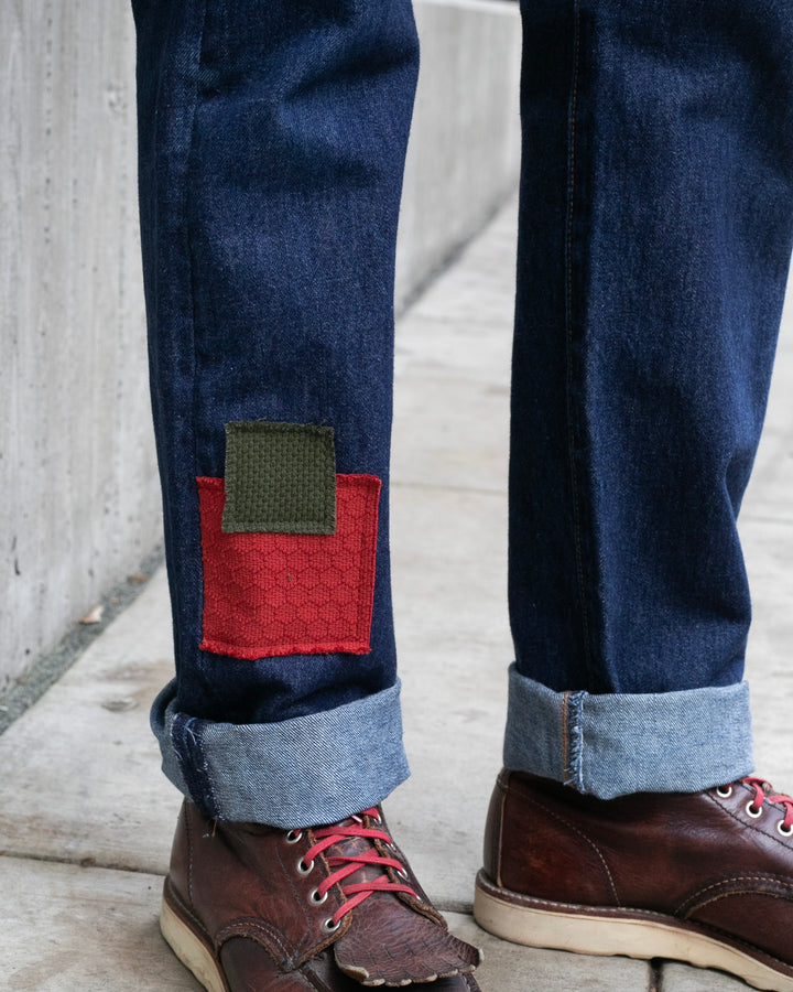 Kiriko Custom Patched Denim Jeans, Levi&