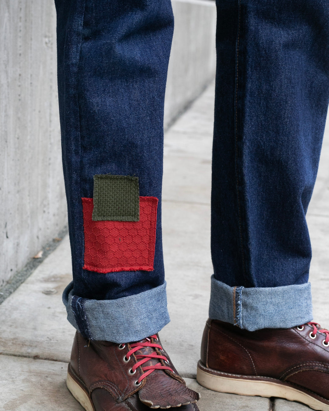 Kiriko Custom Patched Denim Jeans, Levi&