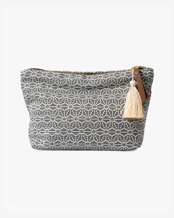 Kiriko Original Stand-Up Pouch, Kogin Asanoha, Indigo and White