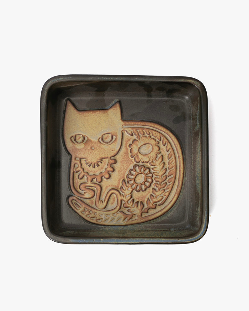 Plate, Kashiwa Craft, Cat