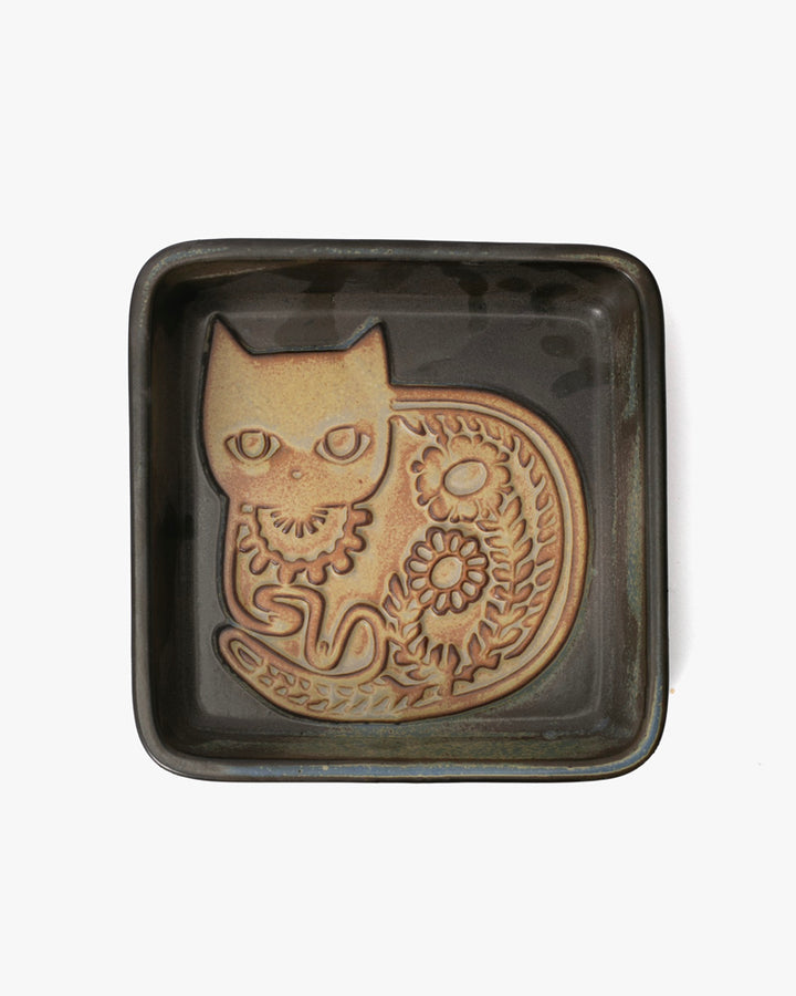 Plate, Kashiwa Craft, Cat