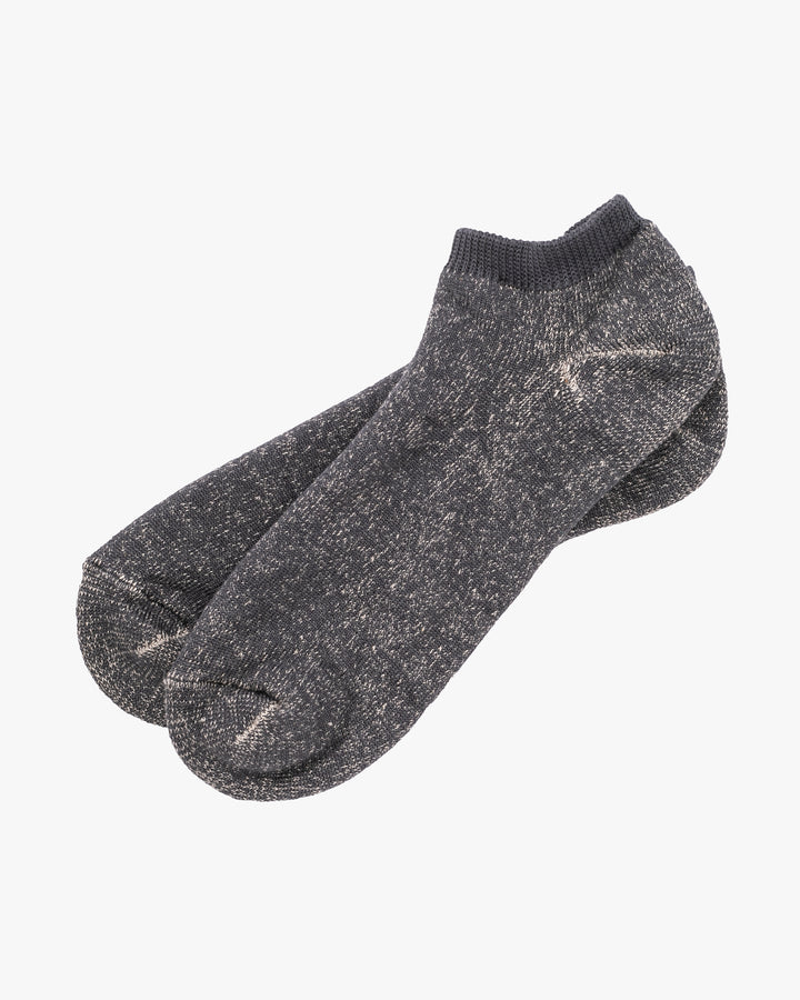 Knitwin, Anklet Socks, Linen Cotton Pile, Sampo Charcoal