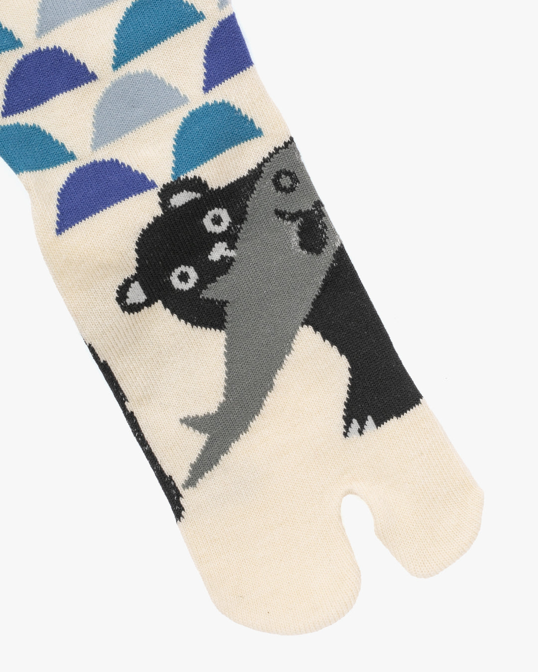 Wa Modern, Tabi Socks, Crew, Bear and Fish (S/M)