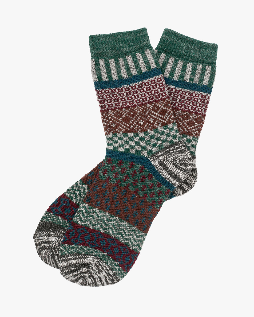 Tourtiwi, Thermal Socks, Contrast Patterns