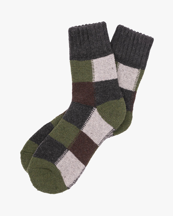 Tourtiwi, Thick Terry Socks, Colorblock Plaid