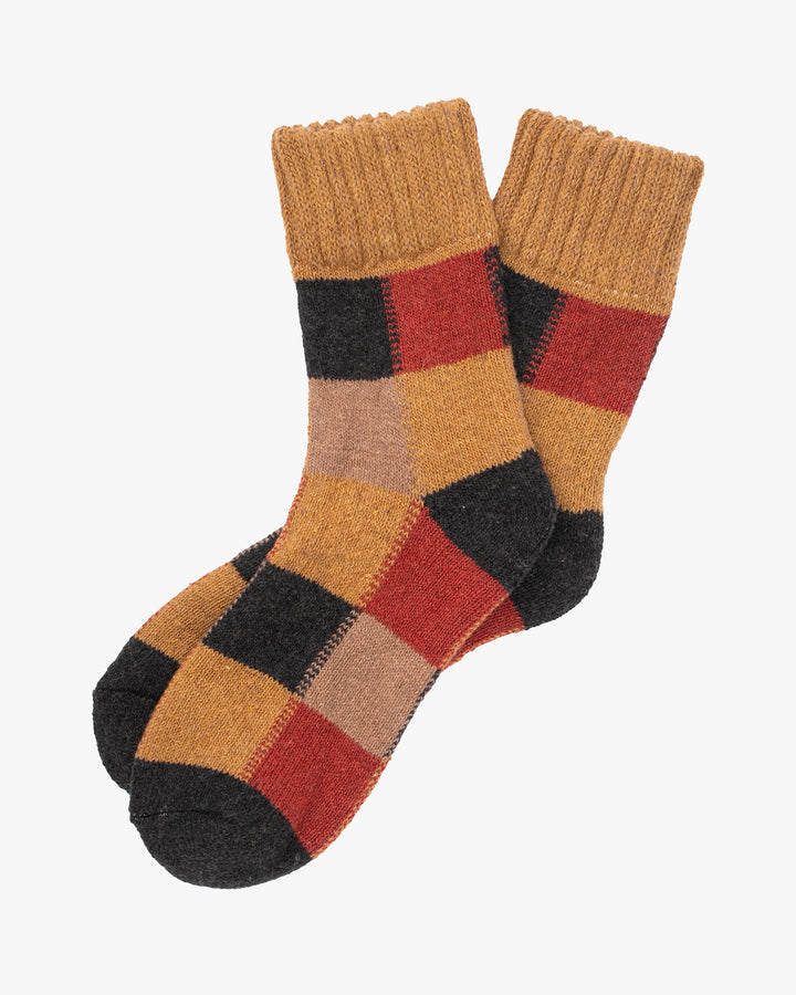 Tourtiwi, Thick Terry Socks, Colorblock Plaid