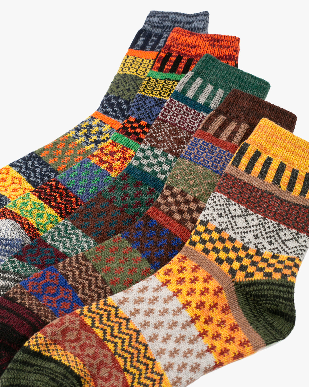 Tourtiwi, Thermal Socks, Contrast Patterns