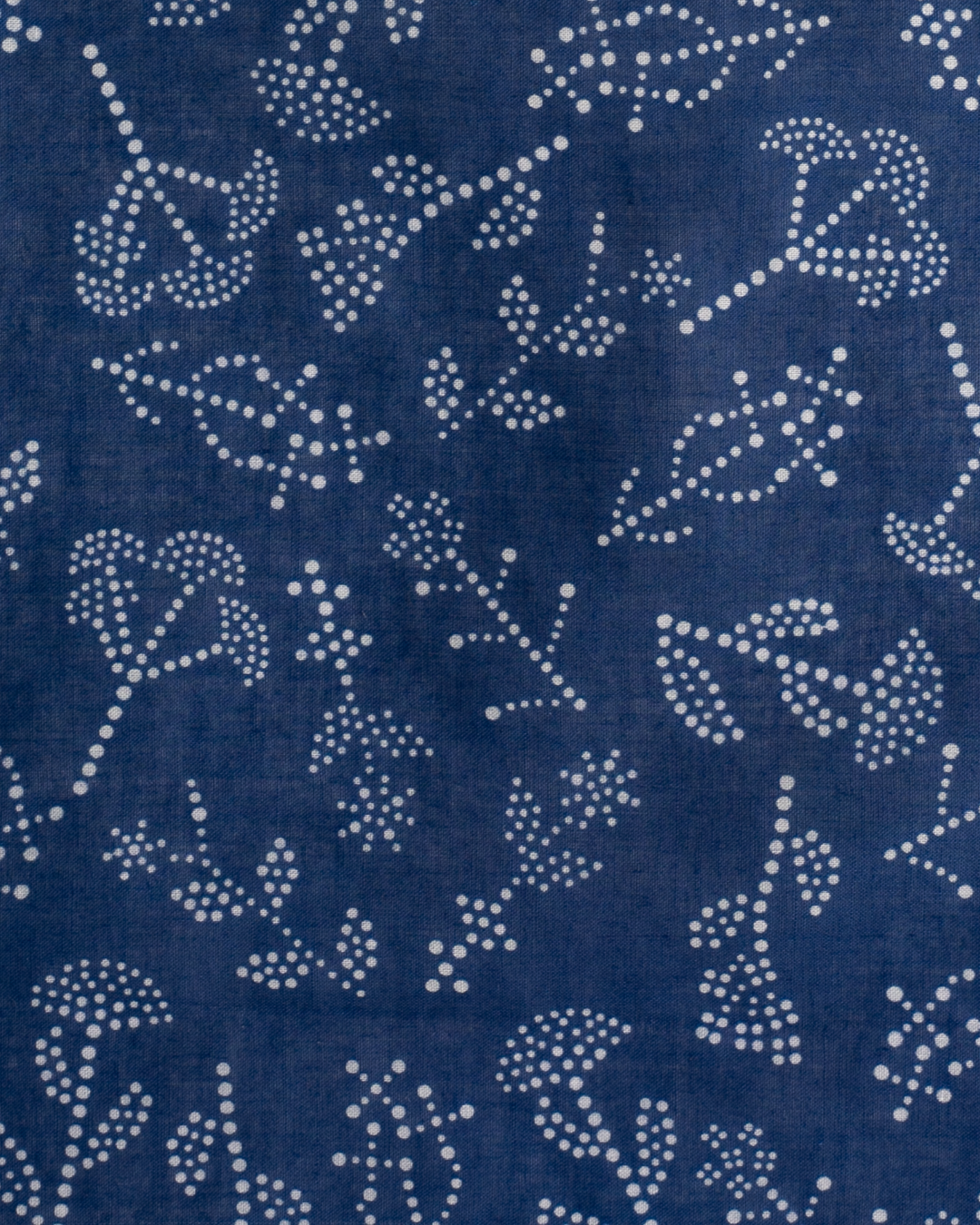 Aizawa Lightweight Indigo Bandana, Dotted Floral
