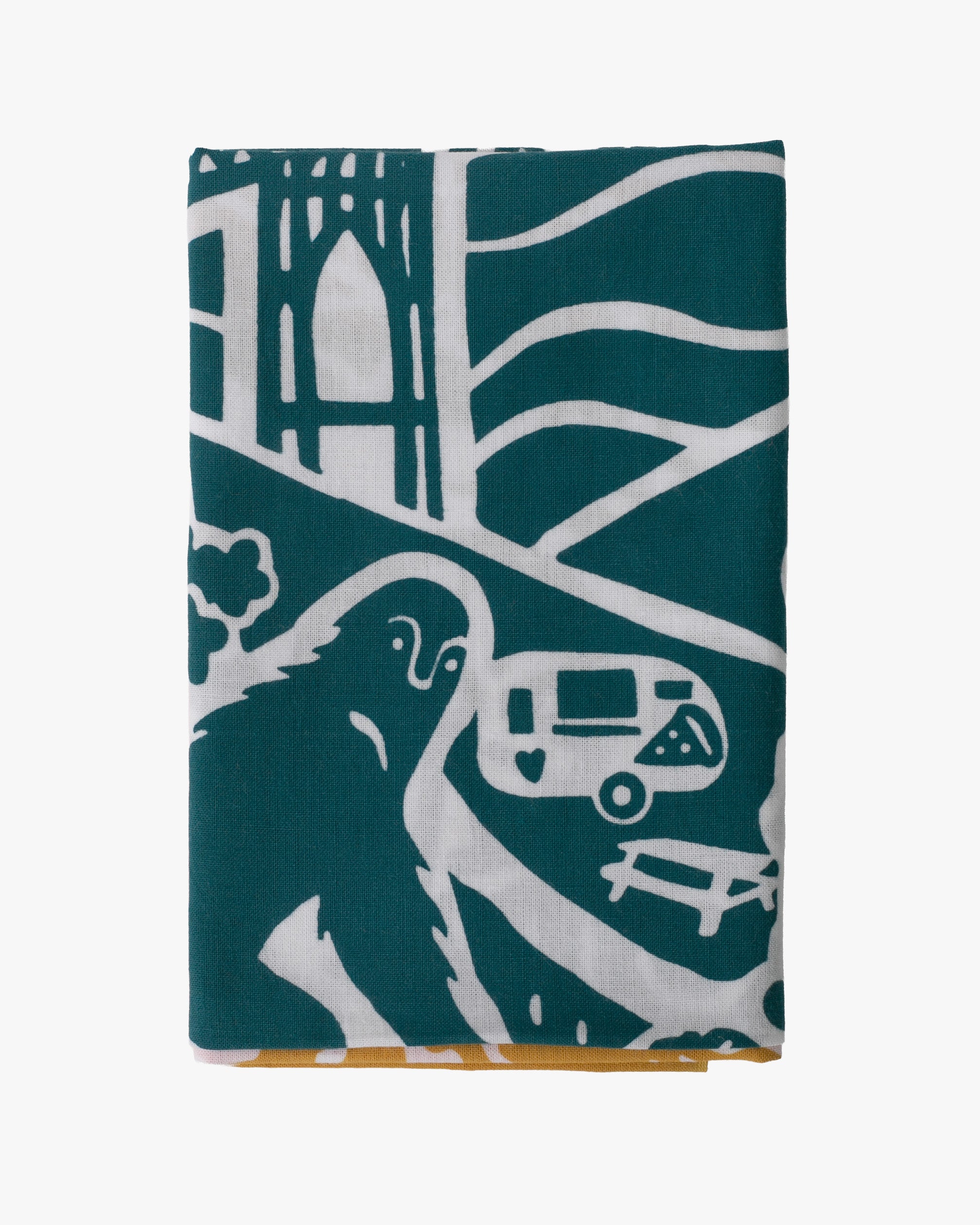 Kiriko Original Tenugui, Chusen Zome, Map of Portland – Kiriko Made