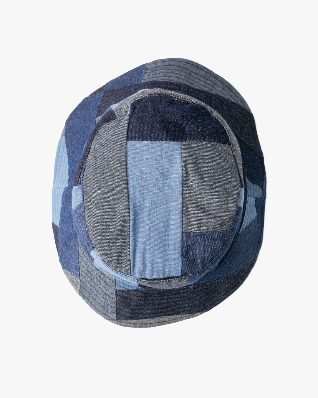 Kiriko Original Bucket Hat, Reversible, Patched Dark Denim