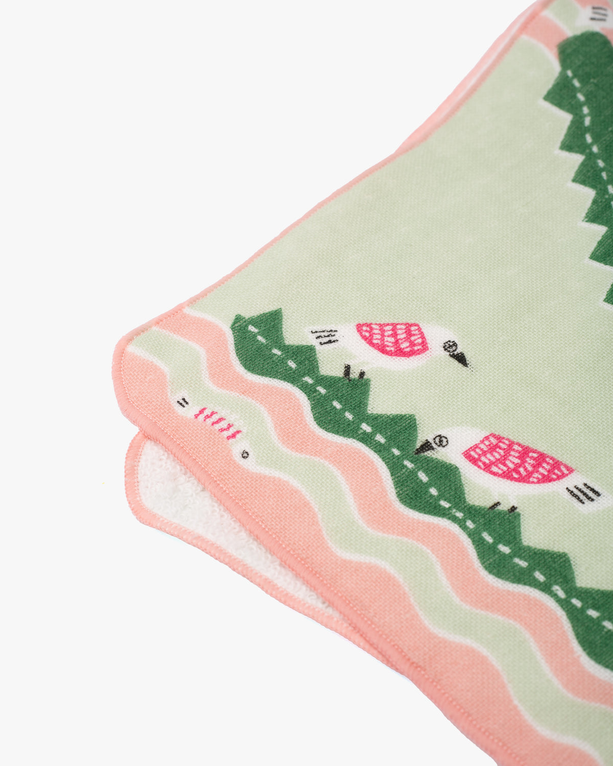 Musubi, Fuwa-Fuwa Towel, Kata Kata, Crocodile, Pink 10" x 10"