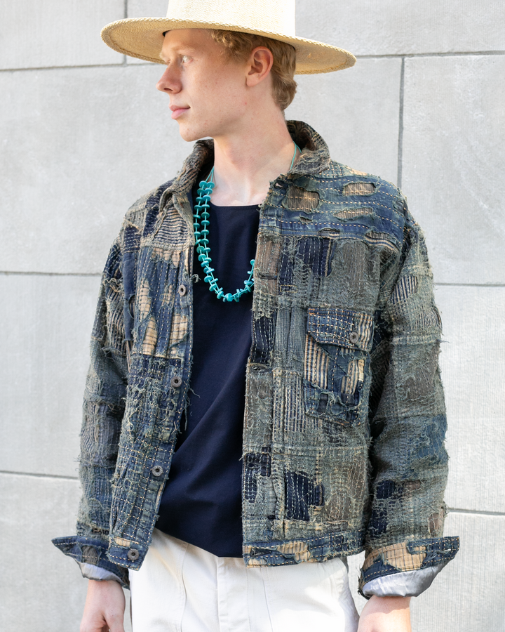 Kapital Kountry Jacket, Patched Boro Style, Fully Sashiko-stitched