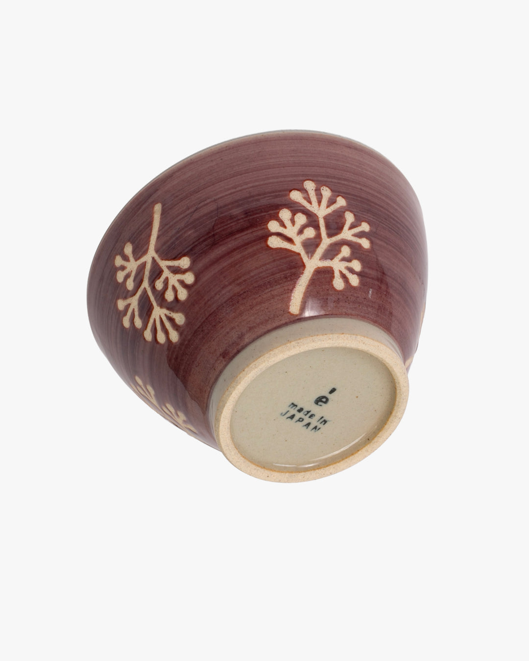 Minori Chawan Bowl, Bisque, Sprigs