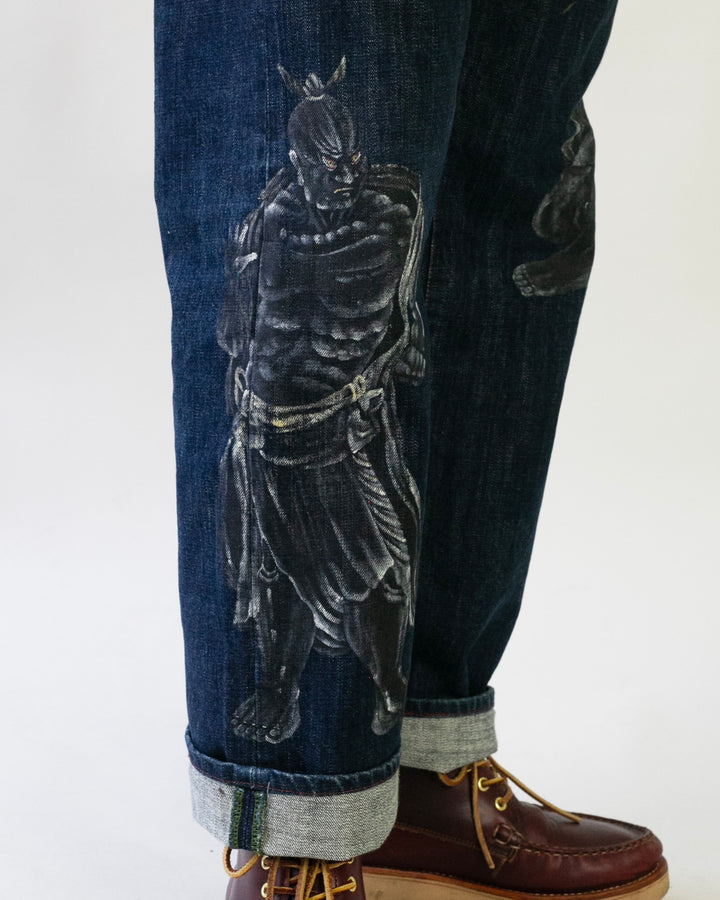 Japanese Repro Denim Jeans, Zen Denim, Painted Warriors - 36"
