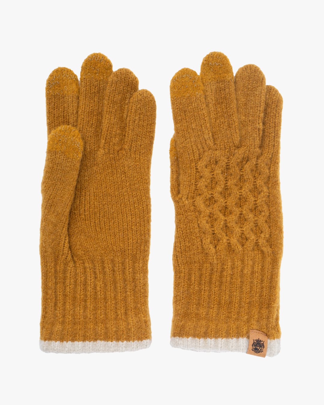 Gloves, Bisque, Tehtava, Yellow and Light Grey, Touchscreen