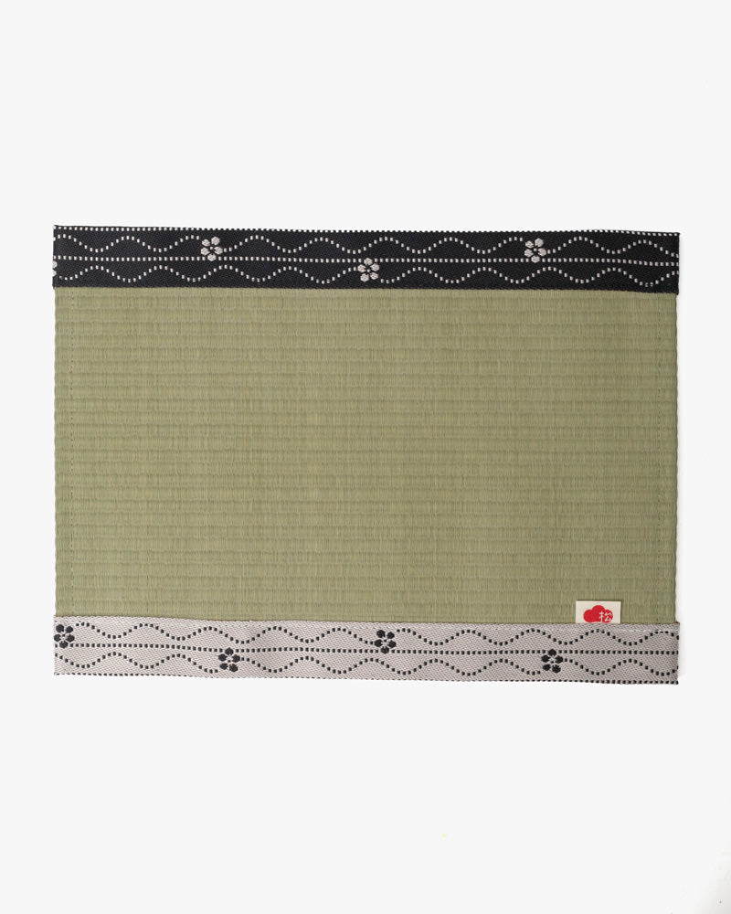 Matsuba Tatami, Table Mat, Black and White