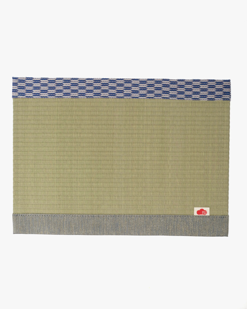 Matsuba Tatami, Table Mat, Blue Yagasuri