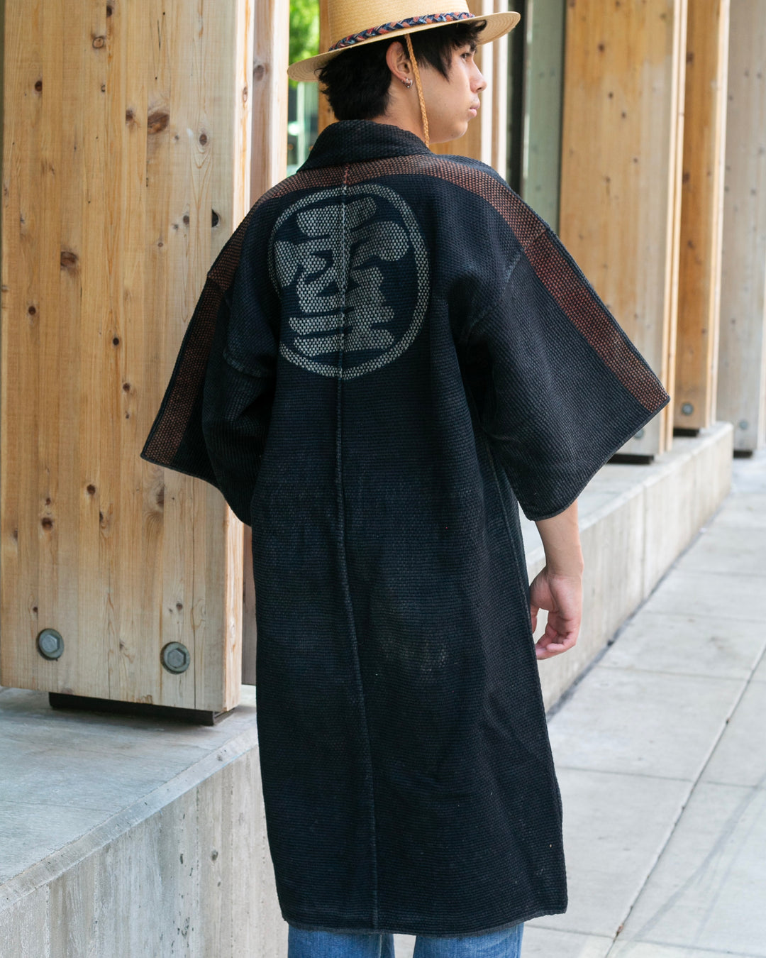 Vintage Hikeshi Jacket, Fully Sashiko Stitched, Yuki