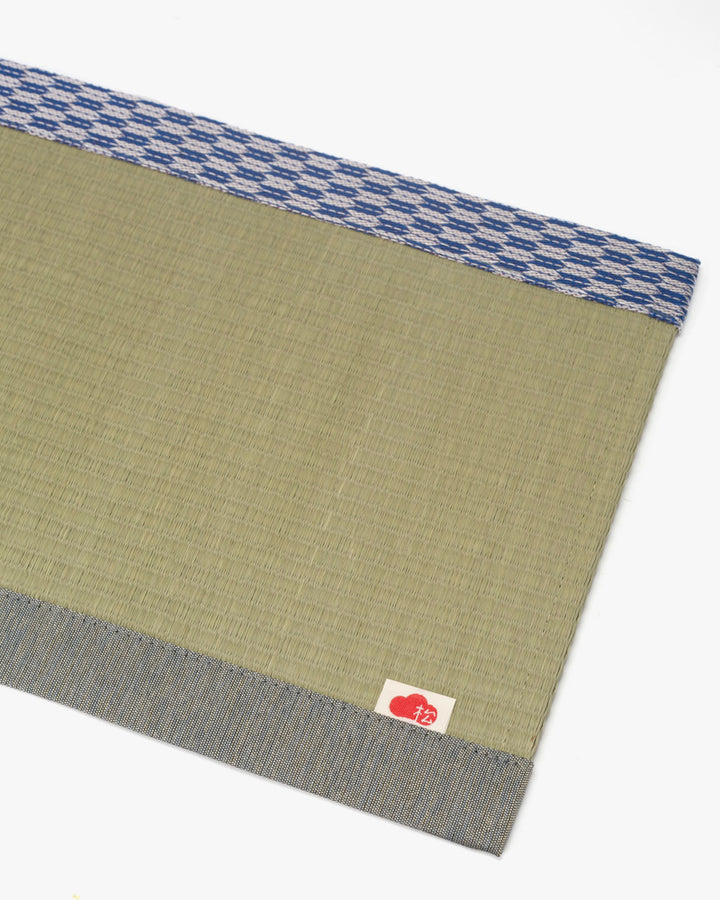 Matsuba Tatami, Table Mat, Blue Yagasuri
