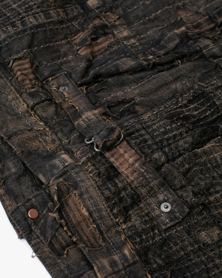 Japanese Repro Jacket, 2XL, Kapital Kountry, Patched Boro Style, Fully Sashiko-Stitched - XXL