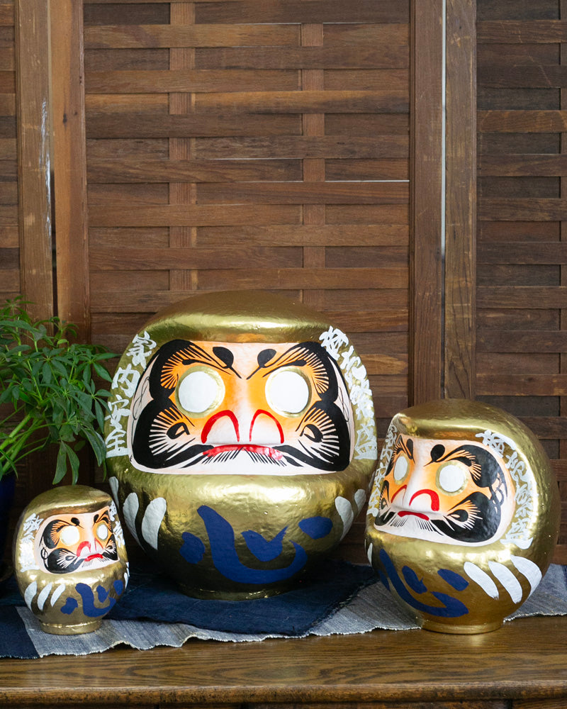 Takasaki Daruma x Kokoro "心", Gold, Medium "6号"