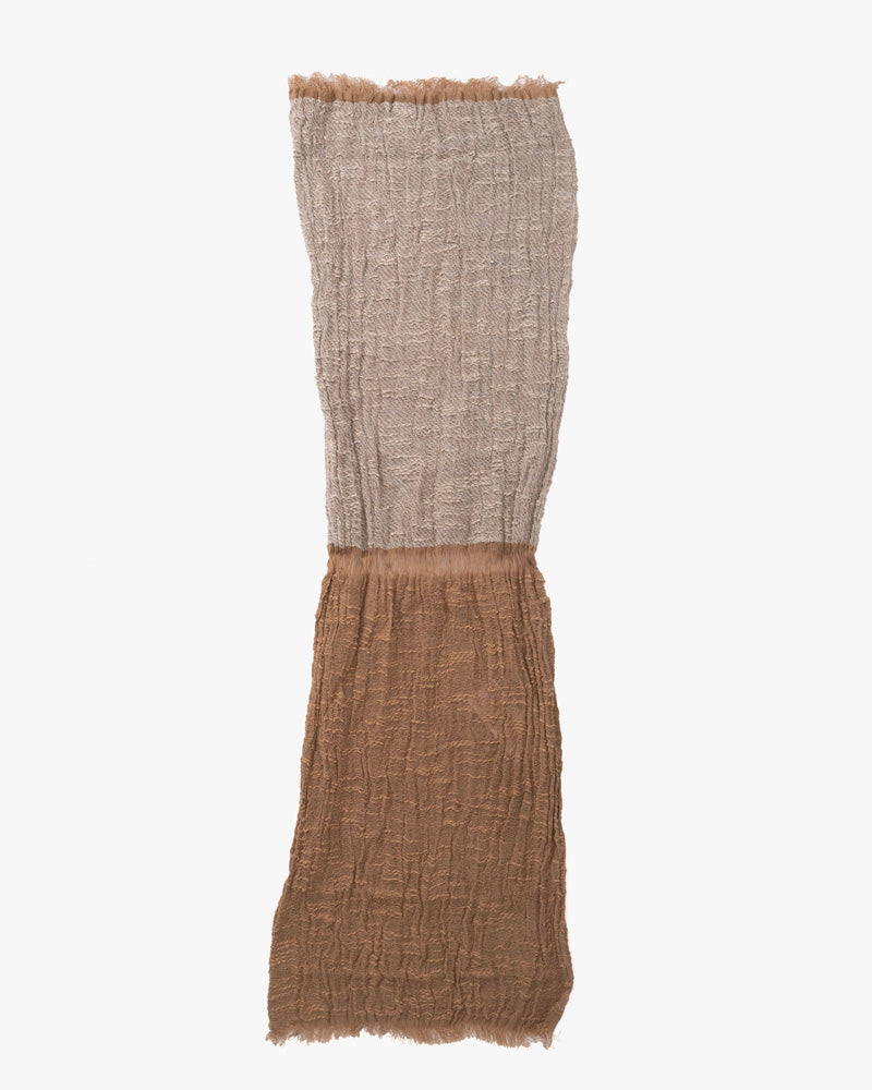 Kobo Oriza Knit Cap, Multi Functional, Cotton, Split Tan and Oatmeal, 9˝