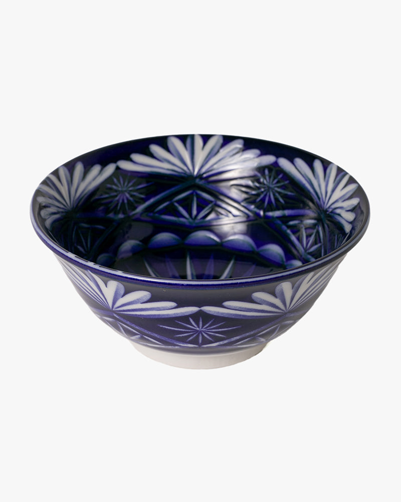 Bowl, Ichiyama, Set of 2 with Chopsticks, Edo Kiriko Style