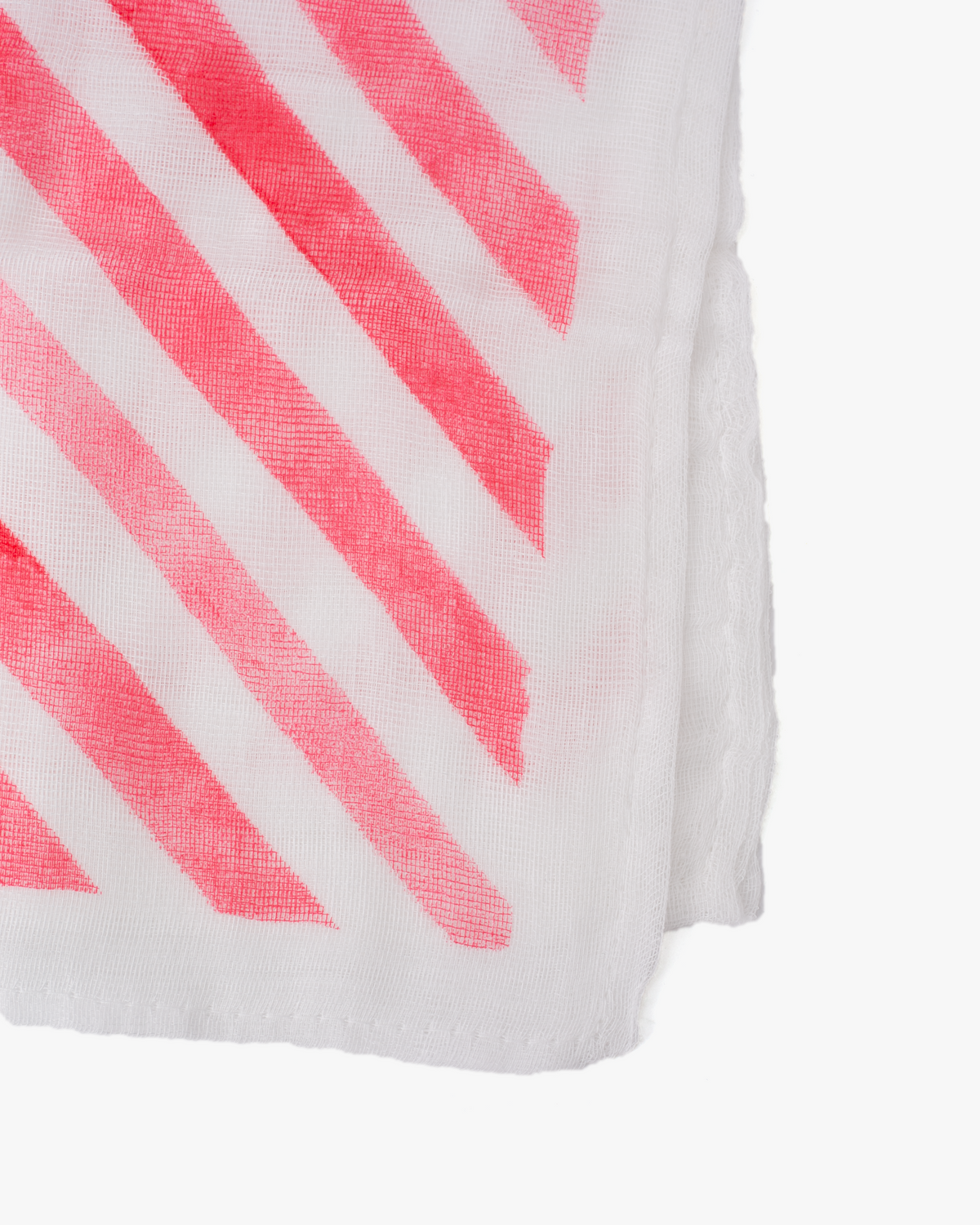 Hand Towel, Bisque, Red Stripe