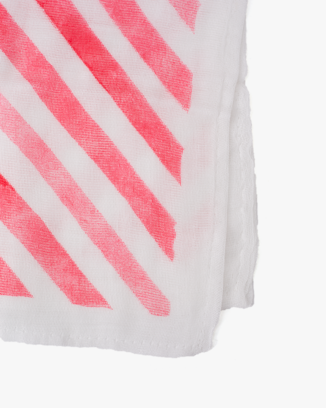 Hand Towel, Bisque, Red Stripe