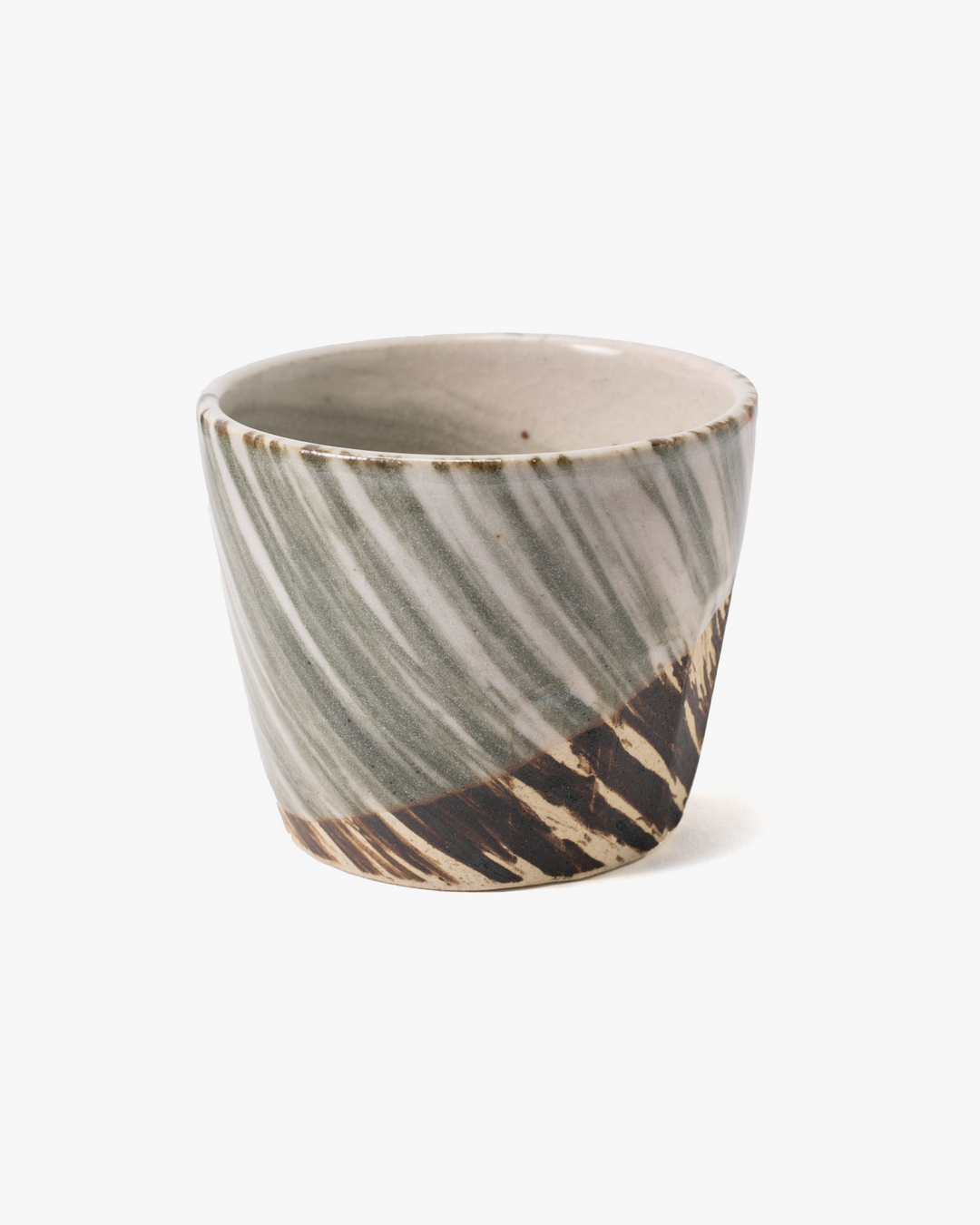 Cup, Bisque, Brushstroke