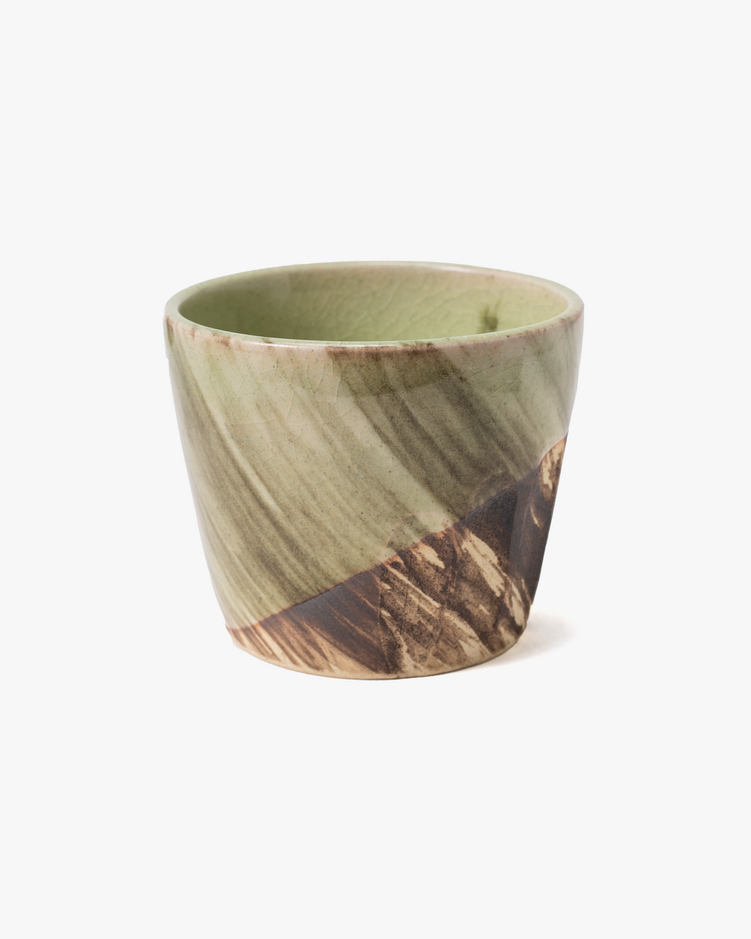 Cup, Bisque, Brushstroke