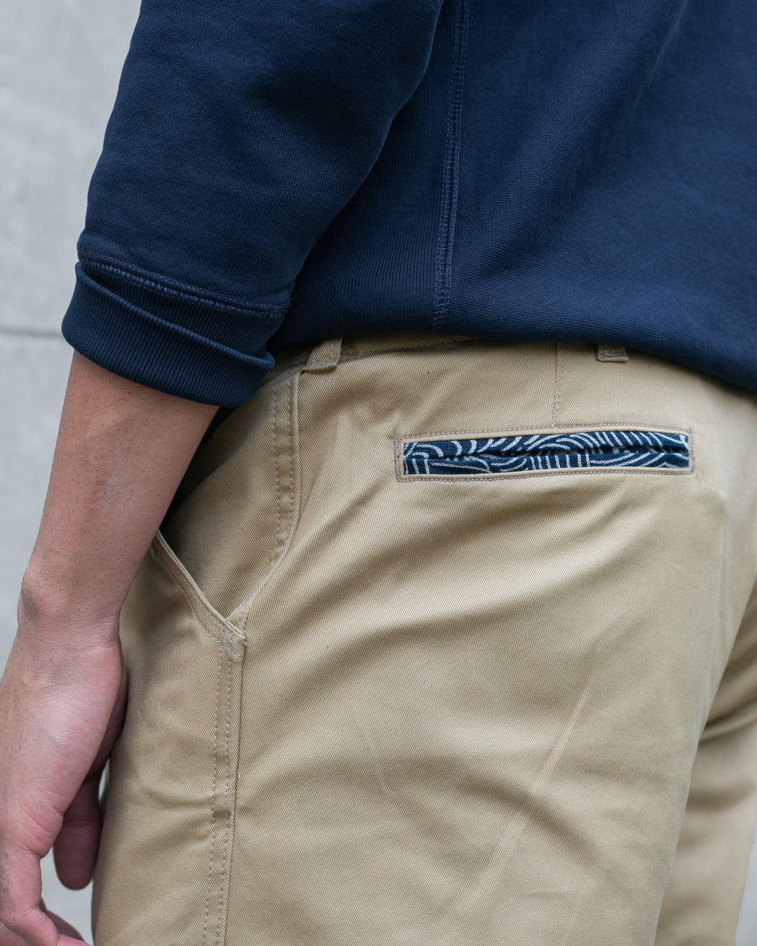Kiriko Original Officer Trousers, 7.5 oz. Stretch Twill Chino - Khaki