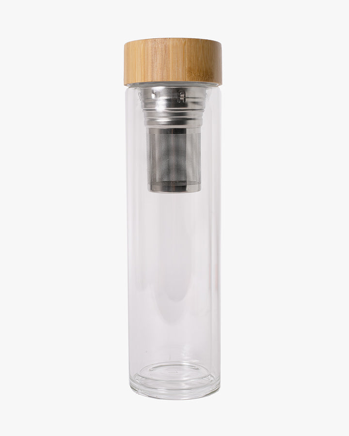 Kokoro Original Glass Bottle and Tea Infuser